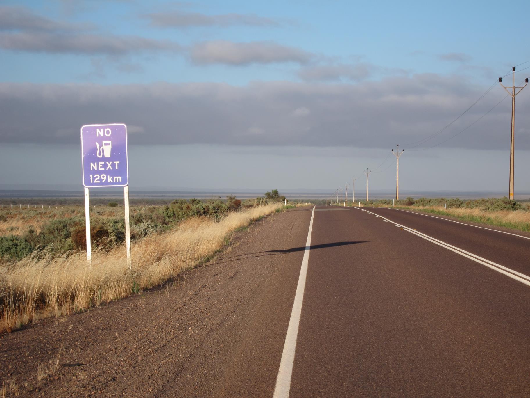 Start of the Eyre highway